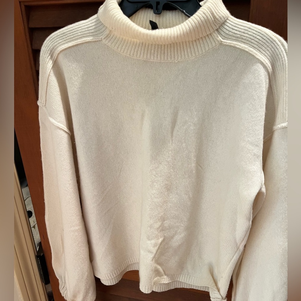 BCBGMaxAzria Cream Turtleneck Sweater - Picture 3 of 6